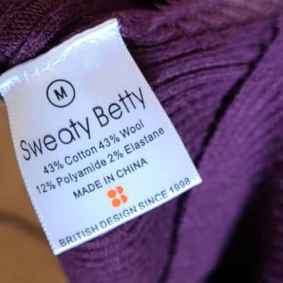 SWEATY BETTY Oxblood RA Knit High/Low Dress M - Picture 11 of 11